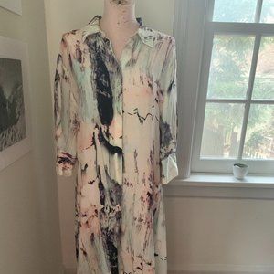 & Other Stories Watercolor Midi Dress—a piece of art